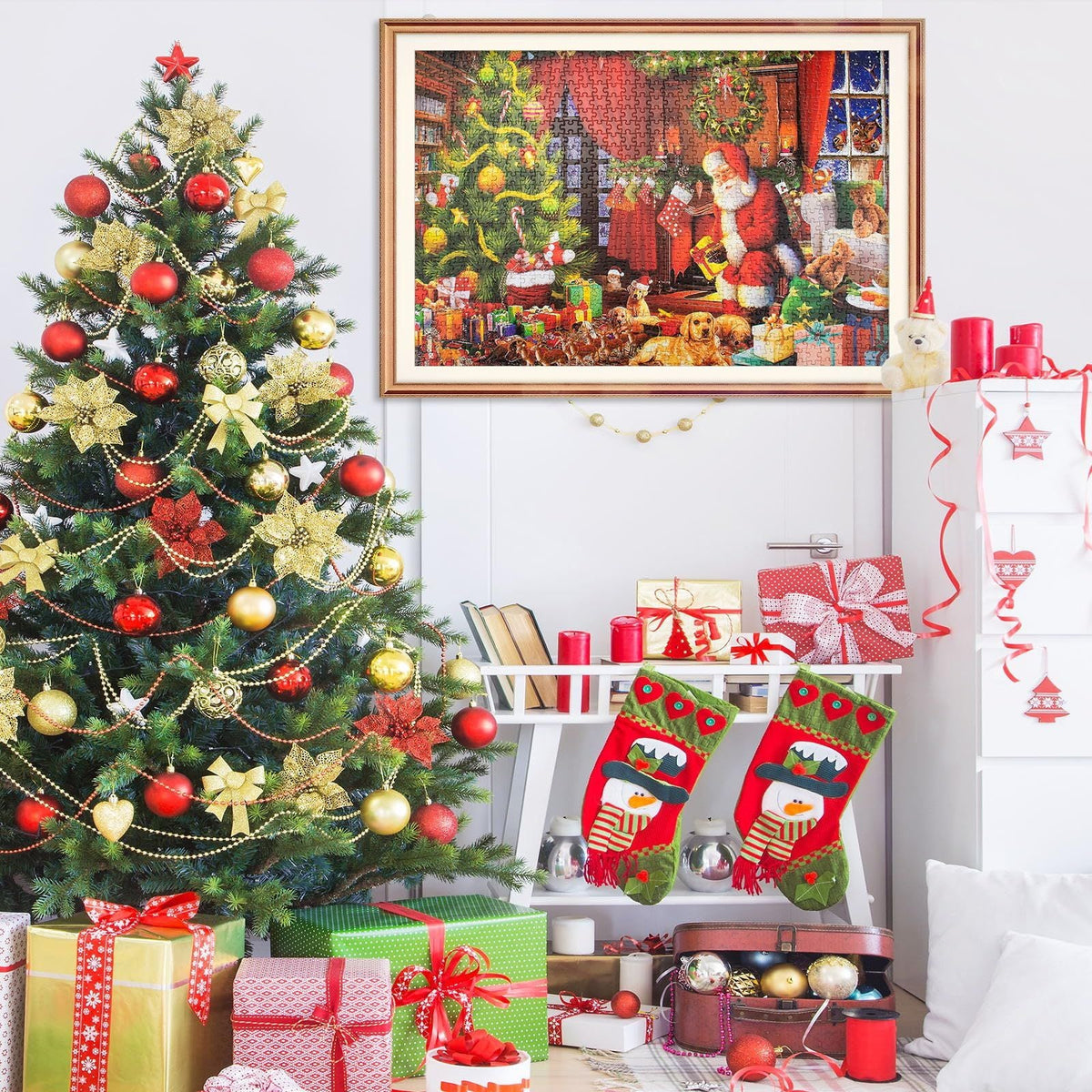 Christmas Holiday Advent Calendar, Puzzle Retro Educational Toys, Winter Holiday Puzzle Christmas Surprise Gift for Kids and Adults-4