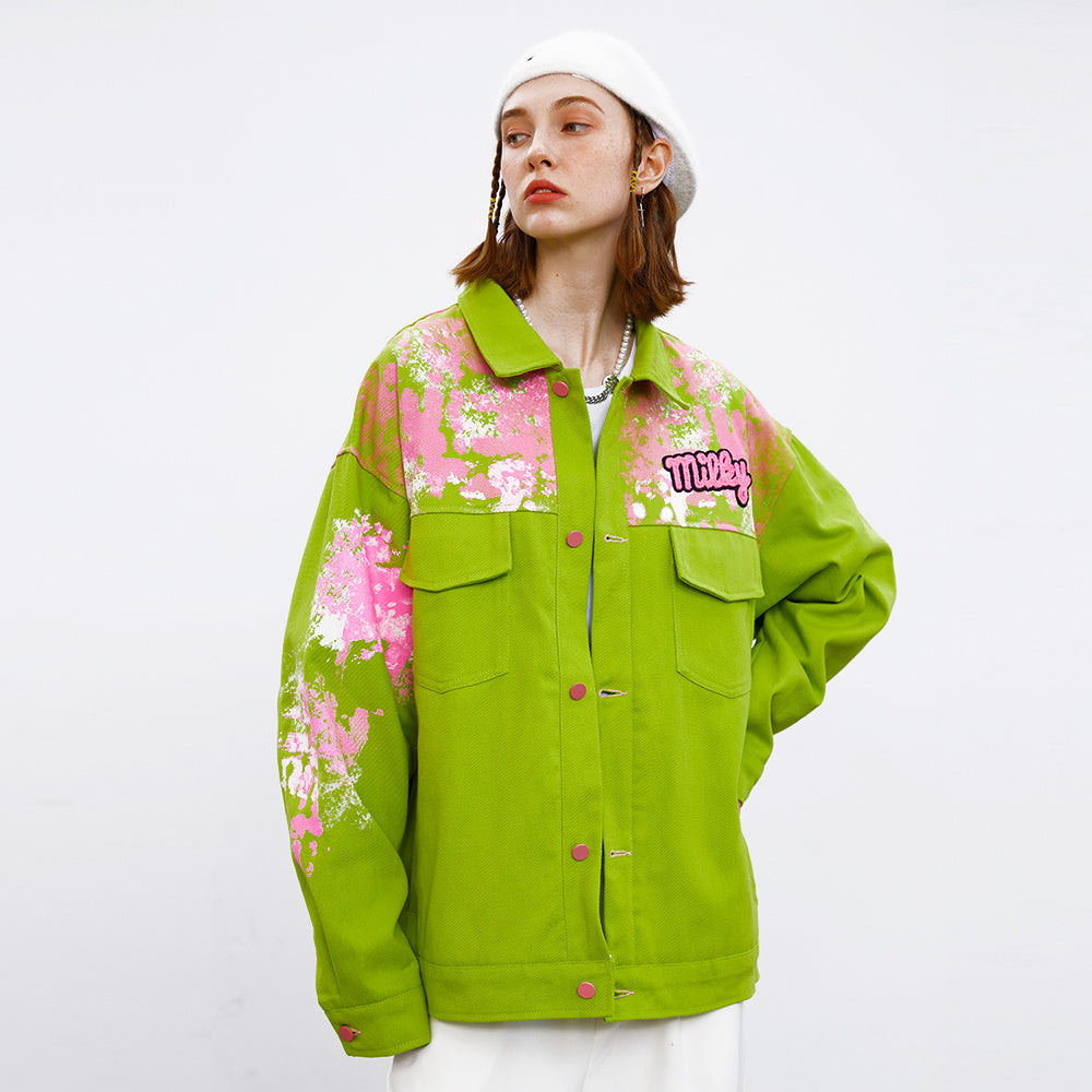 Splash-Ink Workwear Jacket for Men and Women – Modern Streetwear Style