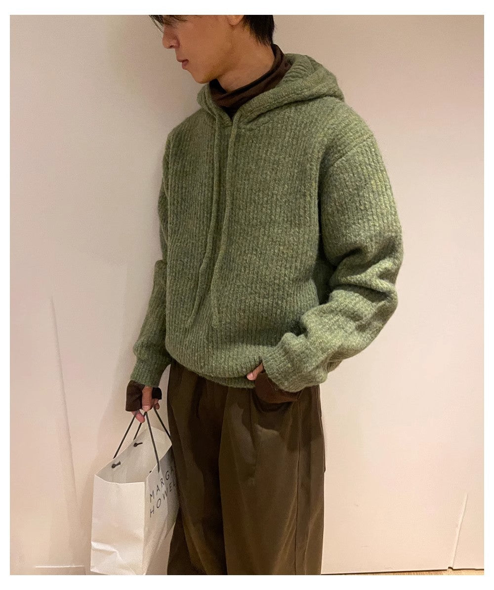Men's Slouchy Fluffy Hoodie Jacket – Soft Thickened Winterwear