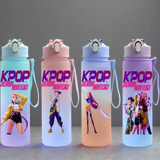 K-Pop: Demon Hunters Anime Character Water Cup Large Capacity Outdoor