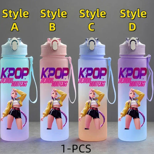 K-Pop: Demon Hunters Anime Character Water Cup Large Capacity Outdoor