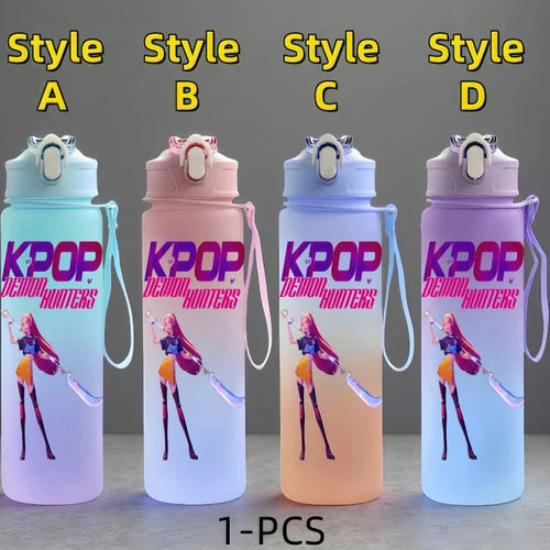 K-Pop: Demon Hunters Anime Character Water Cup Large Capacity Outdoor
