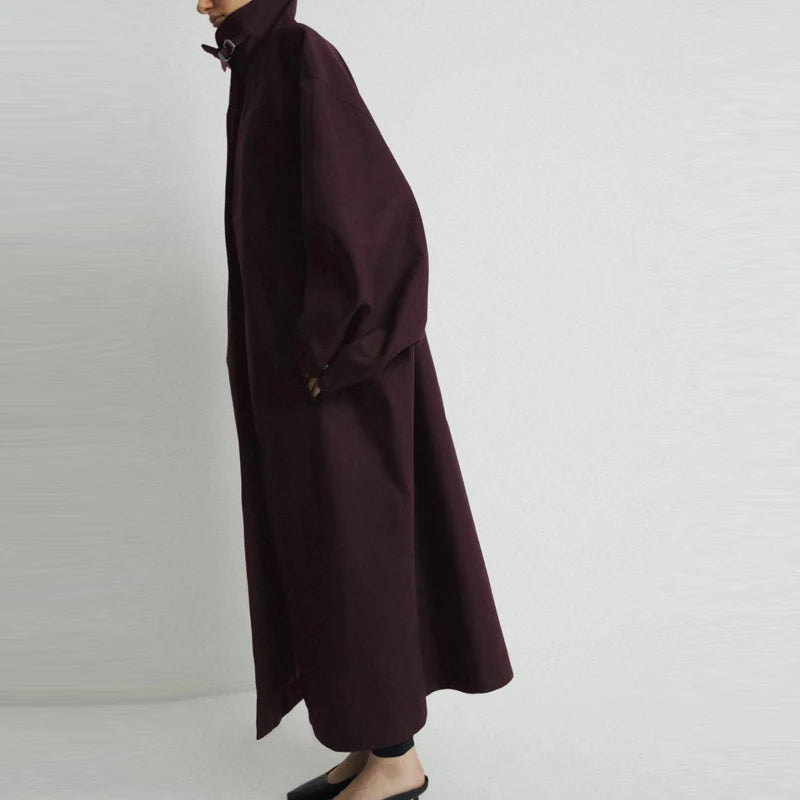 2025 Women Autumn Winter Oversized Trench Long coat Stylish Thick Warm
