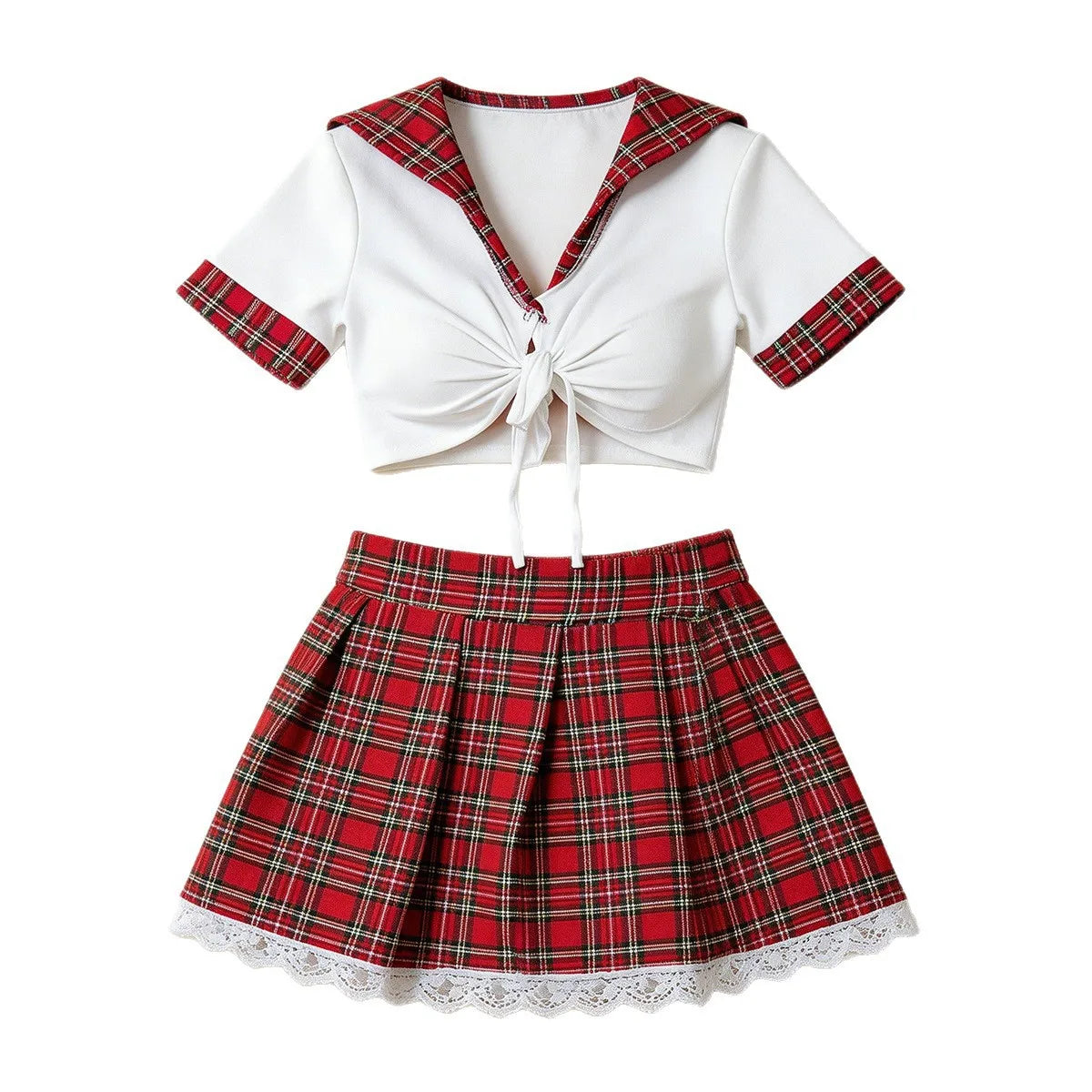 Red Sexy Lingerie Woman Porno Underwear Sexy Dress Student Cosplay