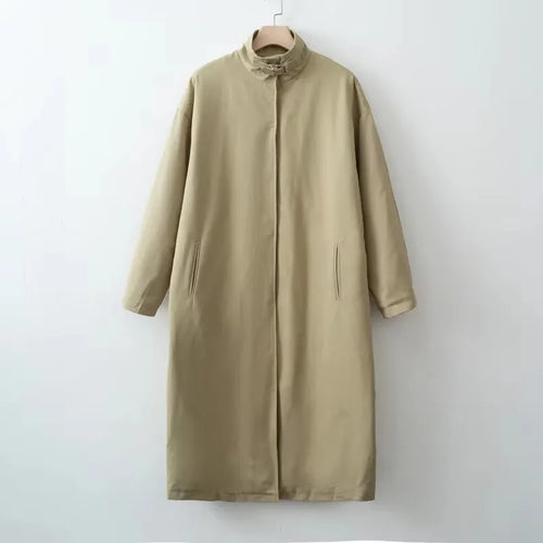 2025 Women Autumn Winter Oversized Trench Long coat Stylish Thick Warm