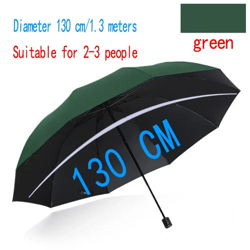 130CM Oversized Folding Umbrella Windproof and Waterproof Large Sun
