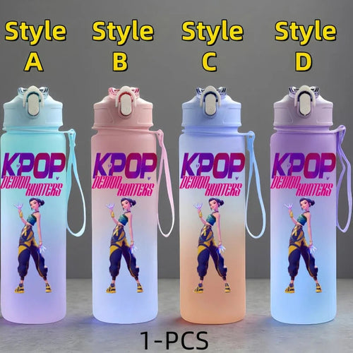 K-Pop: Demon Hunters Anime Character Water Cup Large Capacity Outdoor