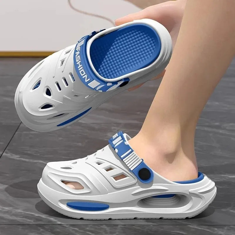 Summer Men's Outdoor Slippers Thick Bottom Anti-slip Clog Shoes