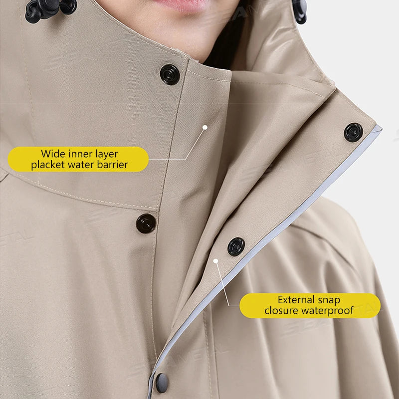 BLALION Thicken Oxford Waterproof Rain Gear Rain Poncho Unisex Fashion