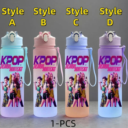 K-Pop: Demon Hunters Anime Character Water Cup Large Capacity Outdoor